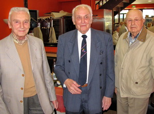 De gauche à droite : René Mouille, André Ganivet et Gérard Henry au Darius à Aix-en-Provence en avril 2010 - Photo Daniel Liron