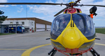 L'EC 145 Dragon 69 posé sur la DZ de la Base Hélicoptère de la Sécurité civile de Bron - Photo DR 