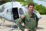 Franck, réserviste pilote d'hélicoptère - Photo DR garde-nationale.gouv.fr