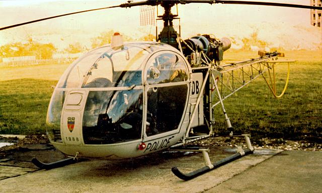 Alouette 2 F-ZBDB Préfecture de Police - Photo DR collection D. Roosens