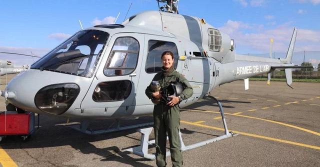 La capitaine Laurène, pilote d'hélicoptère au sein de l'Armée de l'Air et de l'Espace - Photo © Julien Guillot