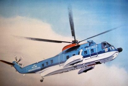 Pas de flottabilité de secours pour ce Sikorsky S 61 - Dessin collection JMP