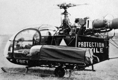 Alouette 2 F-BIFY Protection civile avec civière intérieure et latérale (…)