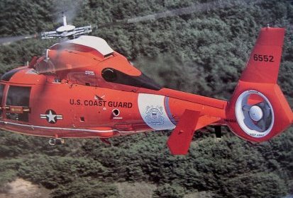 HH65 des US Coast Guard équipé de Lycoming - Photo collection JMP