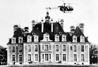 Alouette 2 F-BIFY Protection civile en vol au Château de Nainville-les-Roches